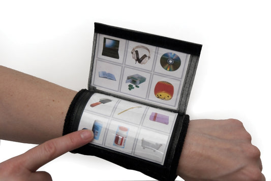 Flip and Communicate Wrist Wrap