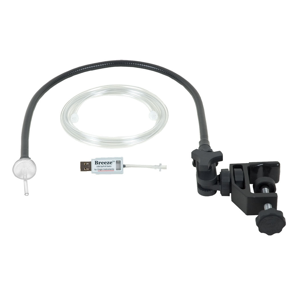 Sip-Puff Breeze with Gooseneck Mount