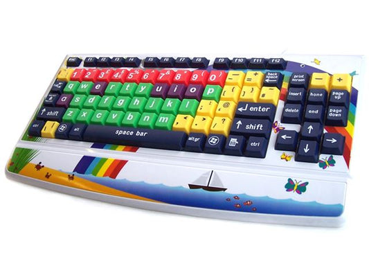 Jumbo XL II Keyboard - Rainbow, Lowercase (UK)
