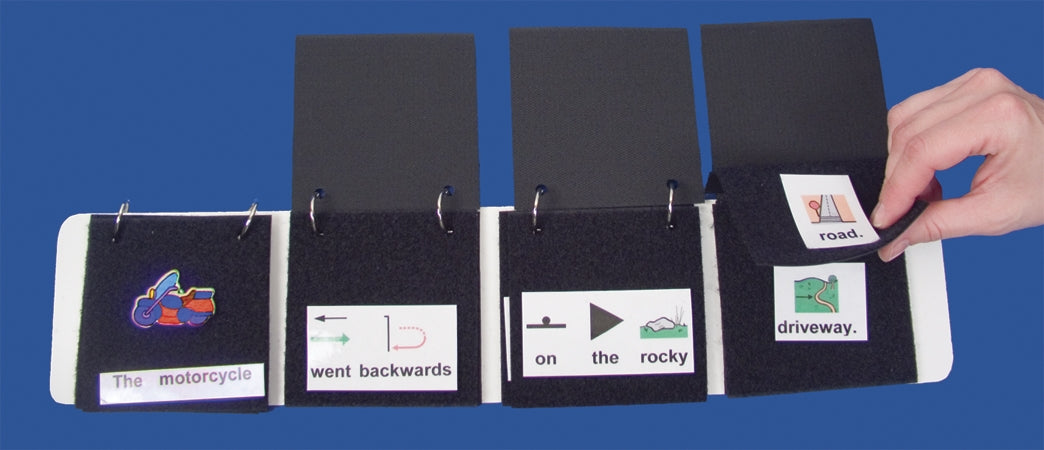 Literacy Flip Strip – Fabric, Black