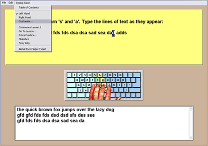 Five Finger Typist 2.2