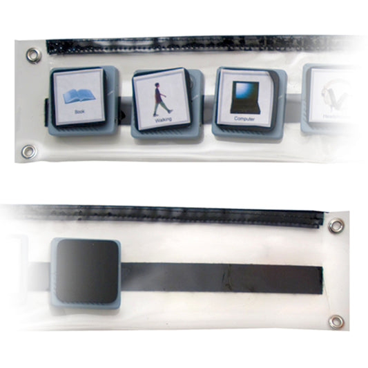 Clear Easy Push Talking Pocket Schedule Holder