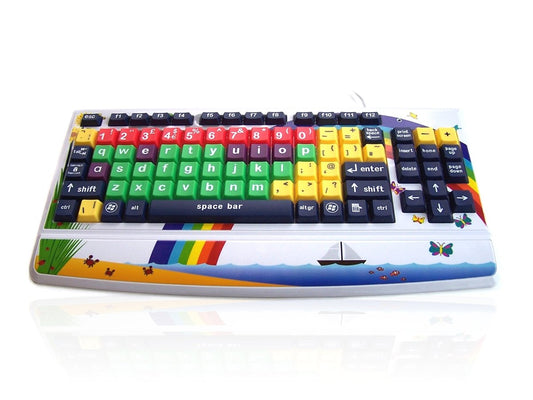 Jumbo XL II Keyboard - Rainbow, Lowercase (UK)