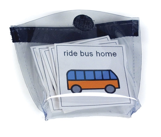 Clear Mini Storage Pockets-Pouches - Set of 5