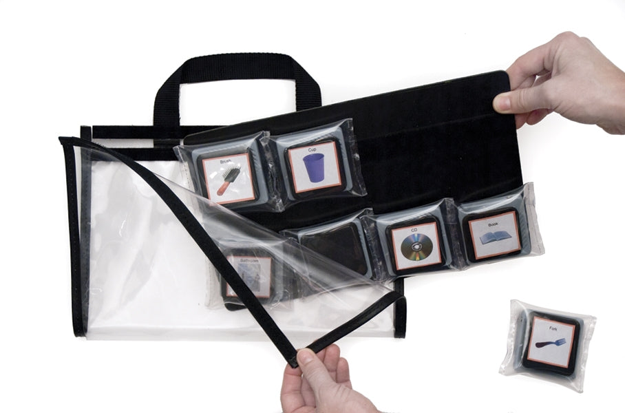 Easy Push Talking Pockets Clear Carrier