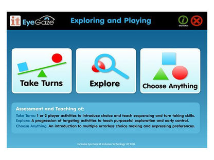 Inclusive EyeGaze Learning Curve – Exploring and Playing