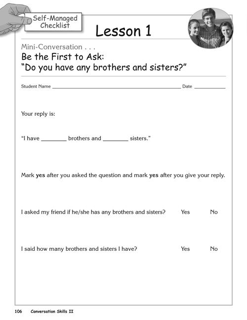 Conversation Skills Curriculum