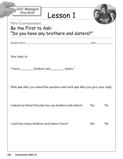 Conversation Skills Curriculum