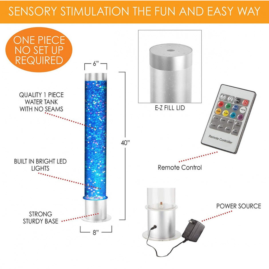 Floating Beads Bubble Tube – 100cm