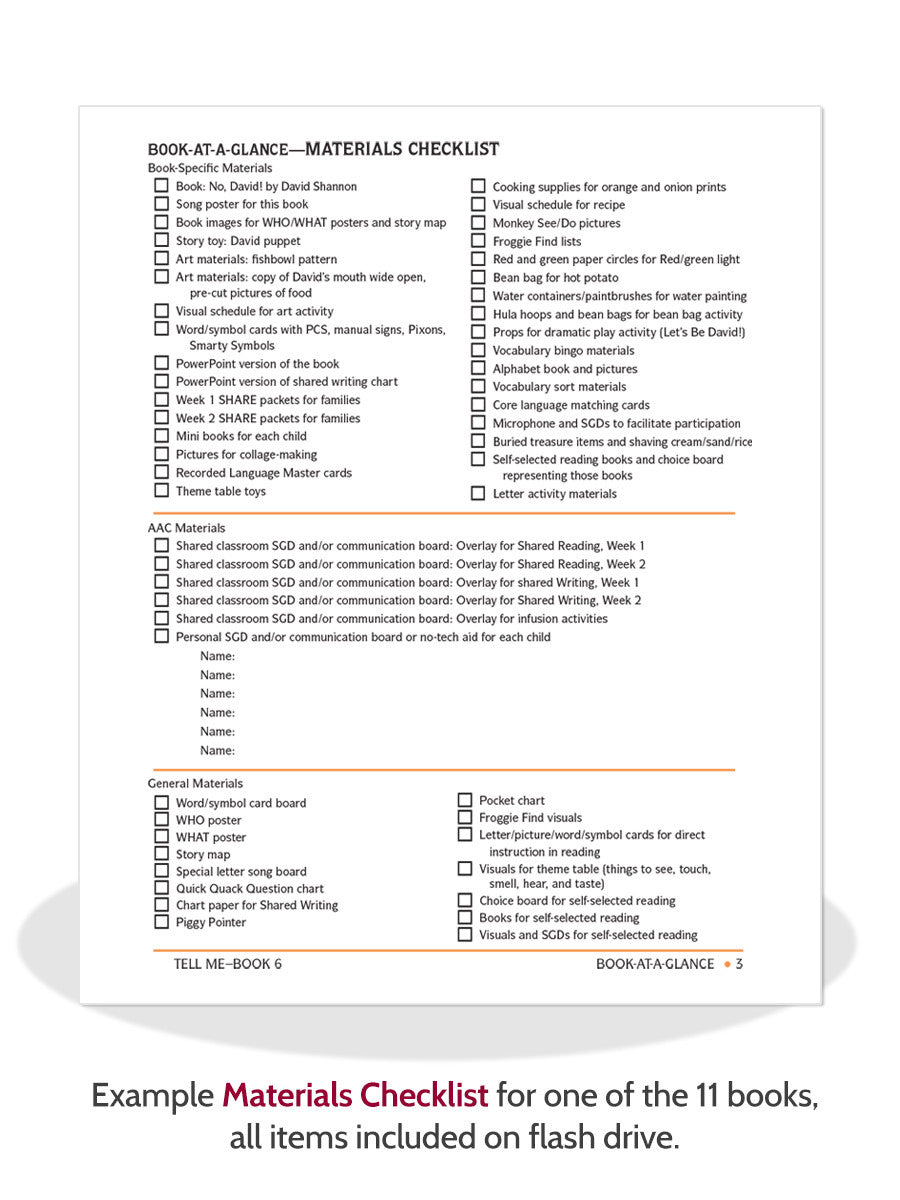 Tell Me Program - AAC in the Preschool Classroom
