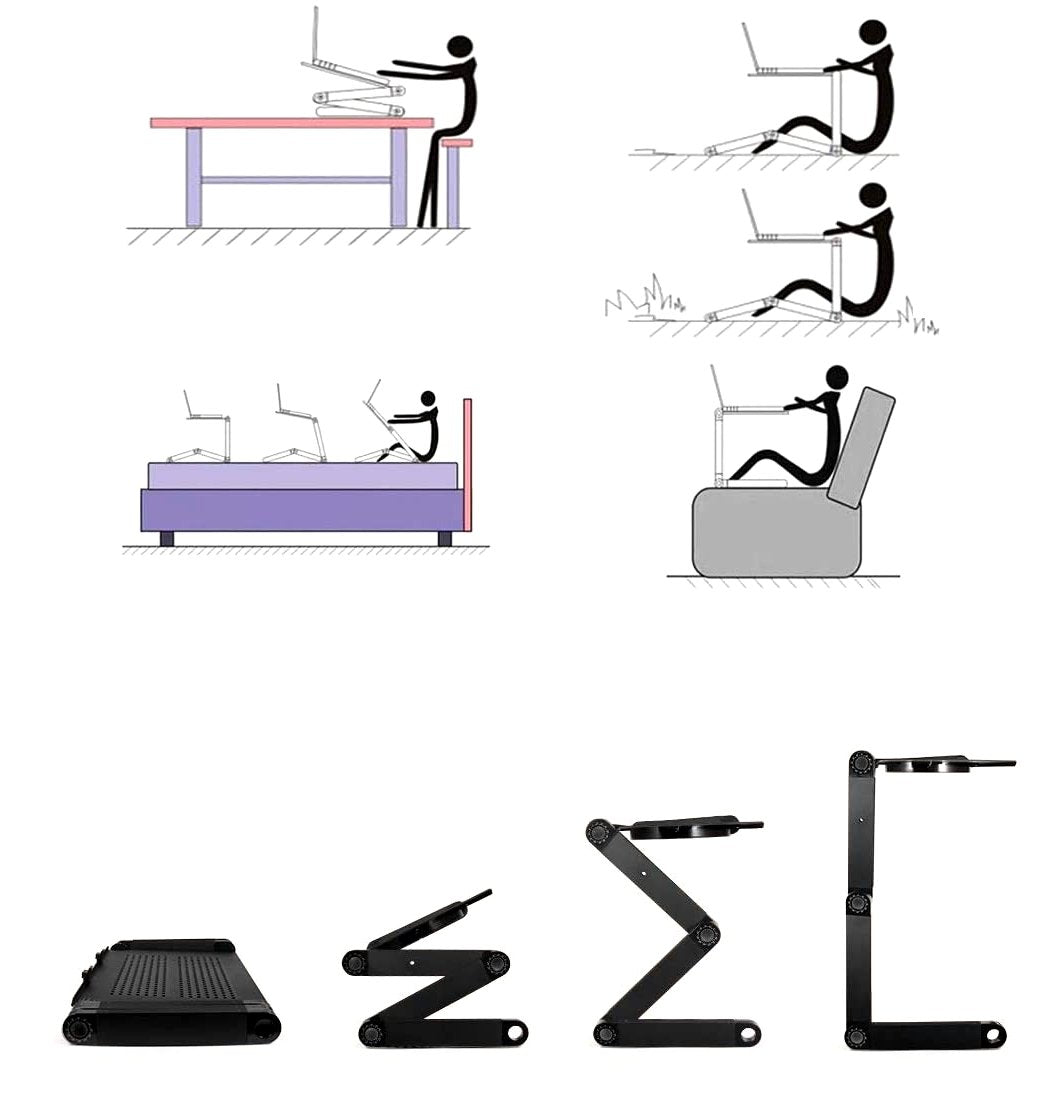 Multi-Angle Height Adjustable Desk